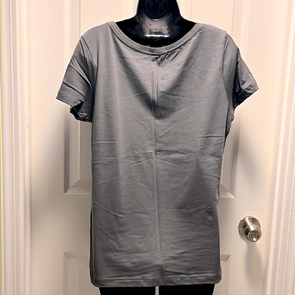 NWOT 🪣 NEXT LEVEL GRAY COTTON “BUCKET LIST FUCK-ET LIST” LETTERED TSHIRT XXL - Picture 3 of 5